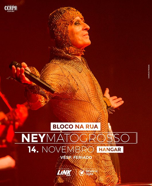 No momento você está vendo Show Ney Matogrosso no dia 14 de novembro de 2023 acontecerá no Hangar